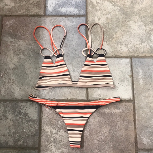 acacia swimwear Other - Acacia Retro Stripe set